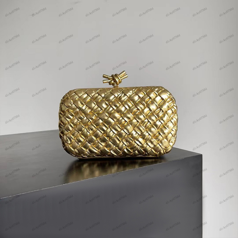 

10A handbags Evening Bags luxurys Clutch Fashion party Tote bag golden Knitting hand silver gold plated leather Patchwork bag phone cosmetics wallet can be loaded