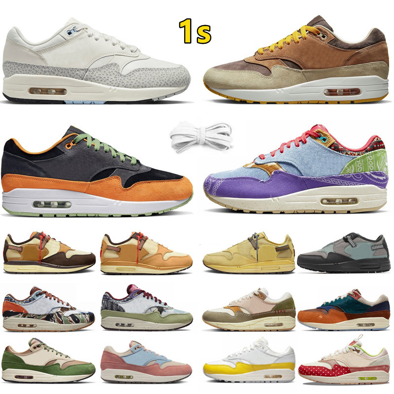 

1 87 Mens Running Shoes Ugly Duckling Summit White TS x Baroque Brown Wheat Saturn Gold Concepts Far Out Wabi-Sabi Men Women 1s 87s Trainers Sports Sneakers 36-45, Color#38