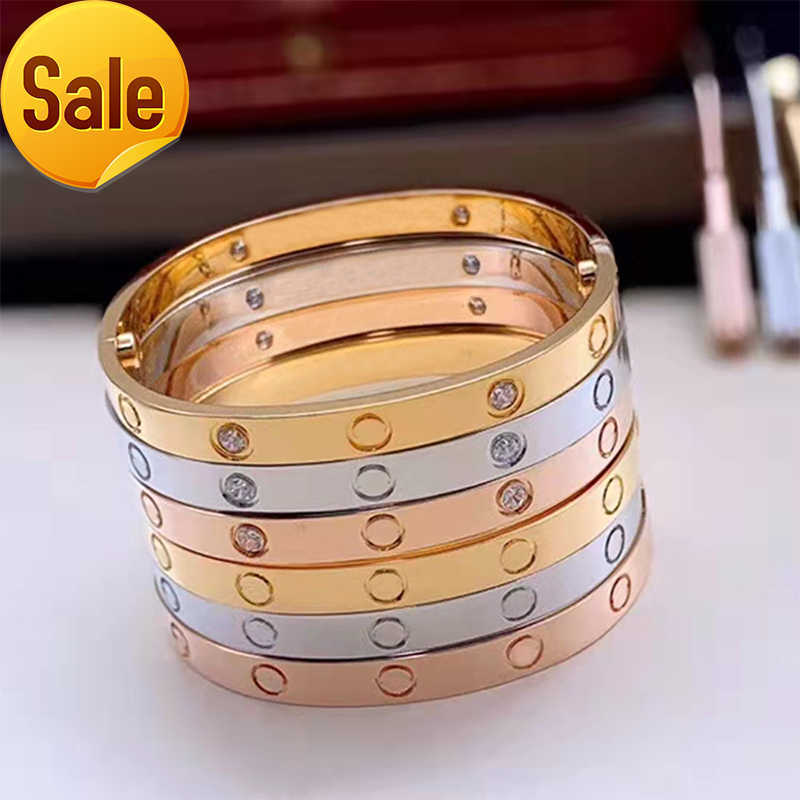 

Plating 18K Gold Screwdriver Love Bracelet Fashion Woman Cuff bangle High Quality 18k gold plated S925 silver Jewelry