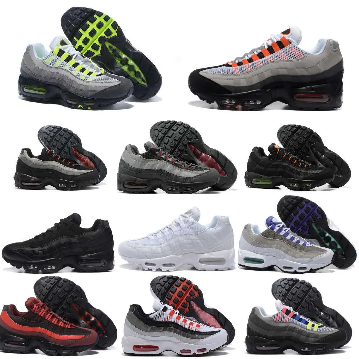 

Hotsell Trainers 95 Mens Running Sports Shoes Airmaxs 95s Classic OG Triple Solar Red Black White Maxs Club Neon TV Cork Greedy Dark Smoke G, Please contact us