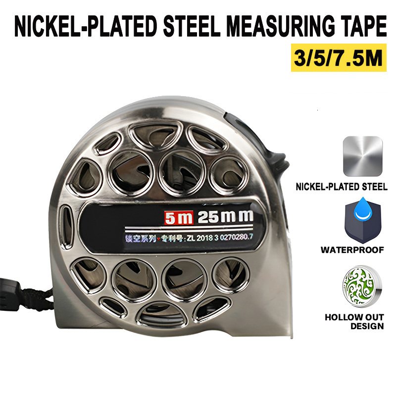 

Tape Measures ABS 3/5/7.5m High Precision Measuring Tools Household Woodworking Ruler Thickening Waterproof And Anti-corrosion Tape Measure 230426