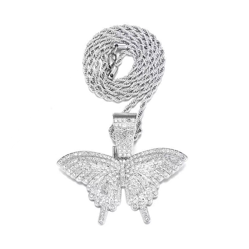 

Design Mens Necklace Sterling Silver 925 Vvs Moissanite Out Hip Fine Jewelry Miami Cuban Link Chain