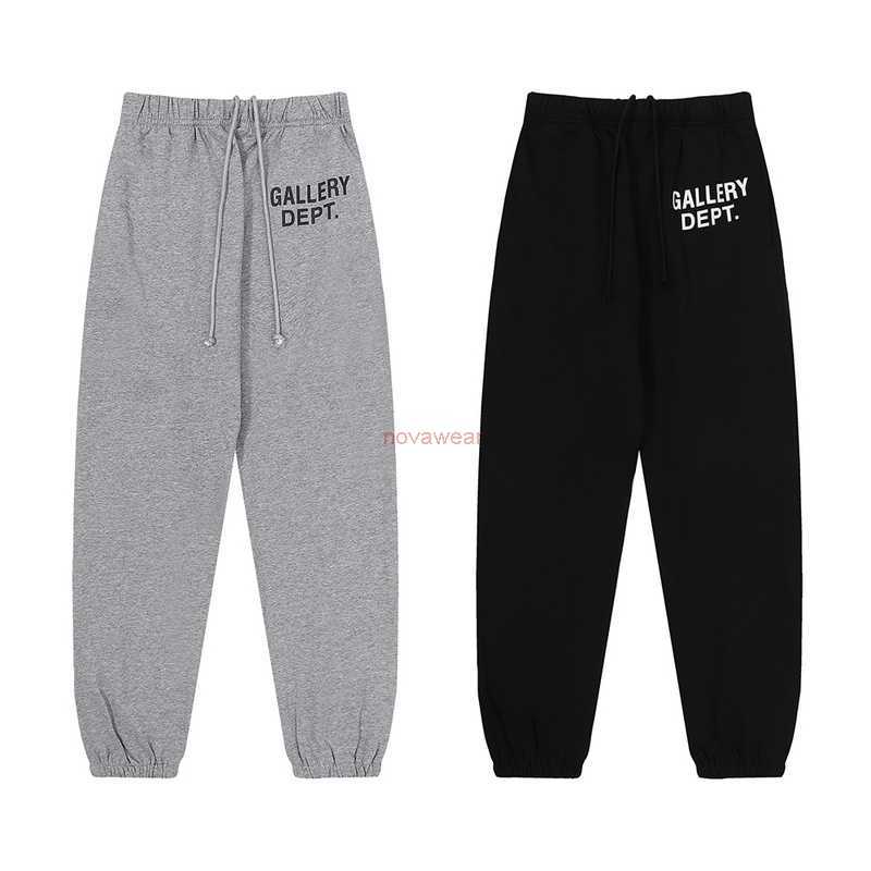 

Designer Clothing Fashion Pant Galleryes Depts basic printed pure cotton casual pants Men Womens able versatile leggings Sweatpants Rock Streetwear Jogger Trouse, Black