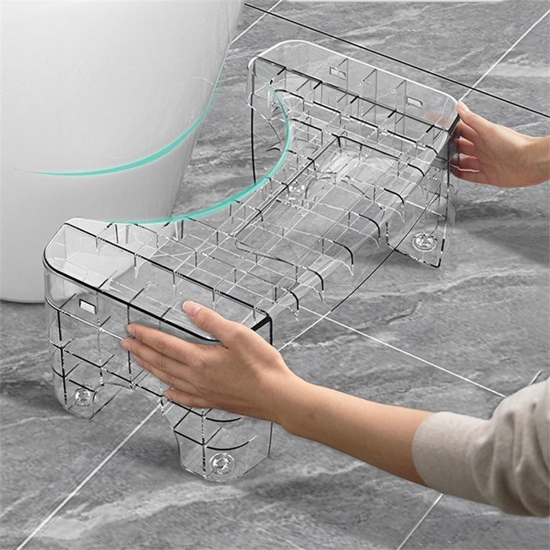 

Other Health Beauty Items Collapsible Transparent Toilet Squatty Step Stool Child Chair Foot Seat Rest Bathroom Potty Squat Aid Antislip Heightened Tool 230425