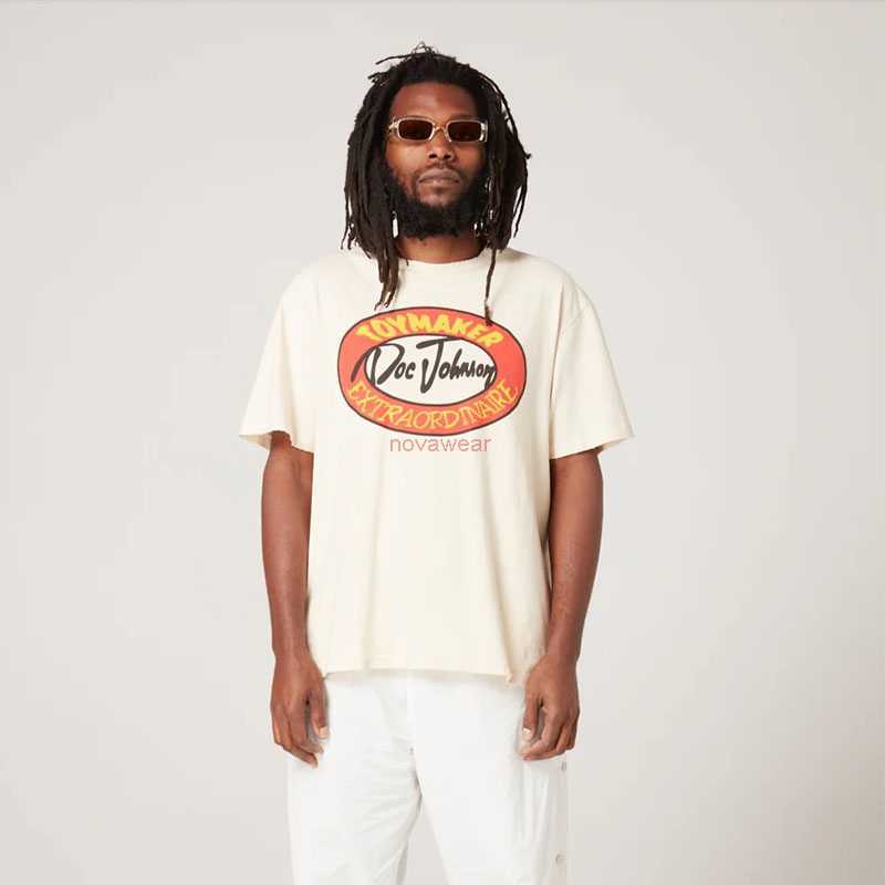 

Fashion Designer Clothing Tees Rock Tshirt Galleryes Depts. Vintage Tee American Sign English Stamped Letter Short Sleeve T-shirt Casual Streetwear Vintage Hip hop, Rice apricot color