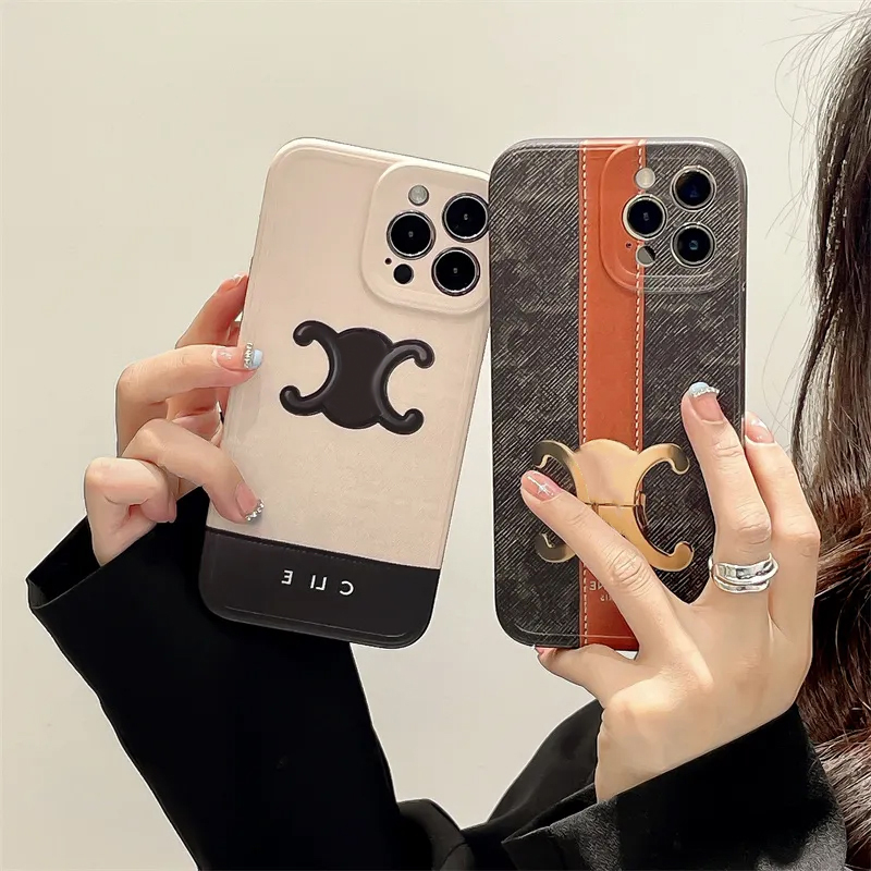 

iphone case designer phone case trendy 14 phone case iPhone 13 luxury logo 12 pro max ladies soft, Black