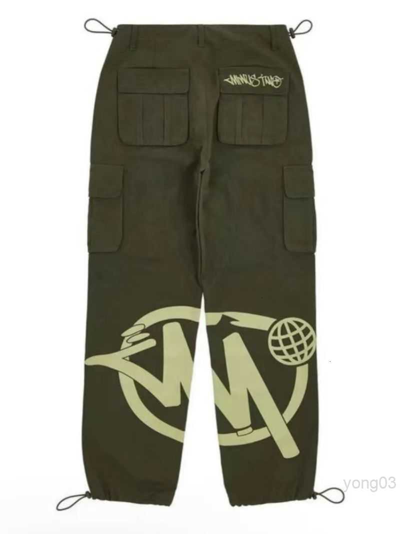 

Men's Pants Minus Two Cargo Harajuku Casual Loose Punk Rock Straight Wide Leg Trouser Streetwear Pant Retro Street Trend Overalls Fs07z9xg