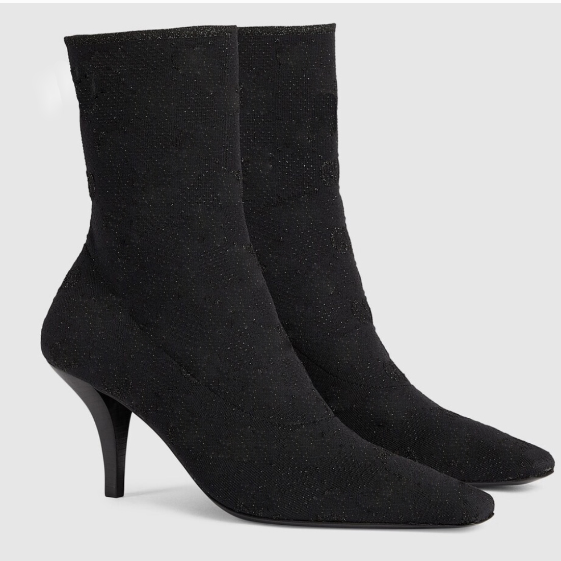 Knitted Ankle Boots Designers shoes Top Quality elastic socks Mixed Colors Womens shoes Knitted elastic Metal heel Boot 7.5CM high heleed Women H