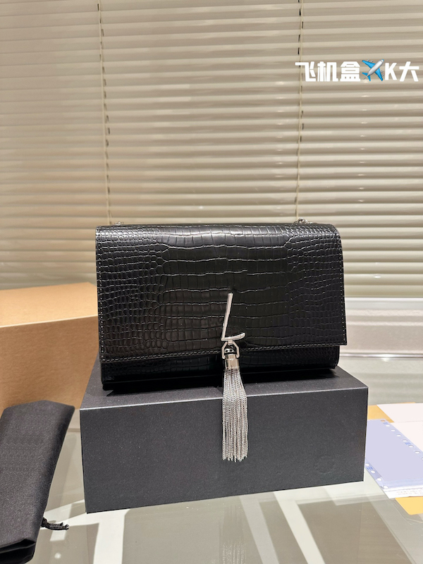 

Womens Cross body Bag Cowhide Leather Shoulder Bag with Chain Strap Quilted Fashion Silver Wallet Gold Large Capacity Tassel Bag, 5 small 20cm silver - no gift box