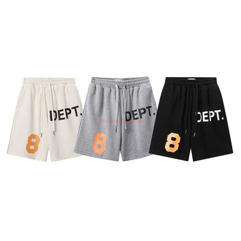 

Fashion Designer Clothing Galleryes Deptsins Loose Shorts Cotton Casual Sports Pants Summer Men's Women's Pants Couples Joggers Sportswear Hip hop Streetwear, Black