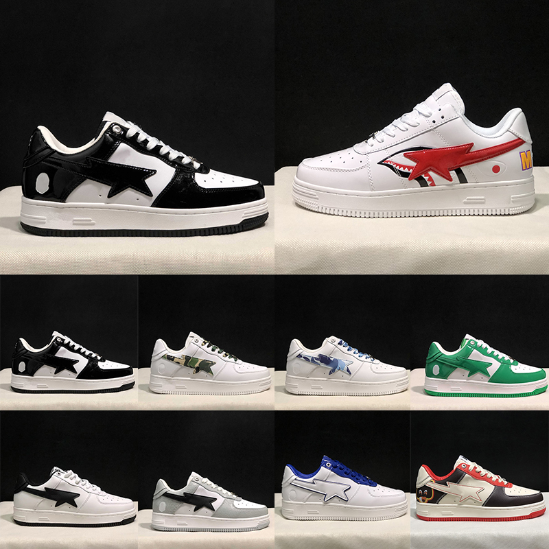 

2023 Star Designer Casual Shoes Platform Sneakers Black White Shark Sax Orange Green ABC Camo Purple Mens Womens Plate-forme Fashion Trainers