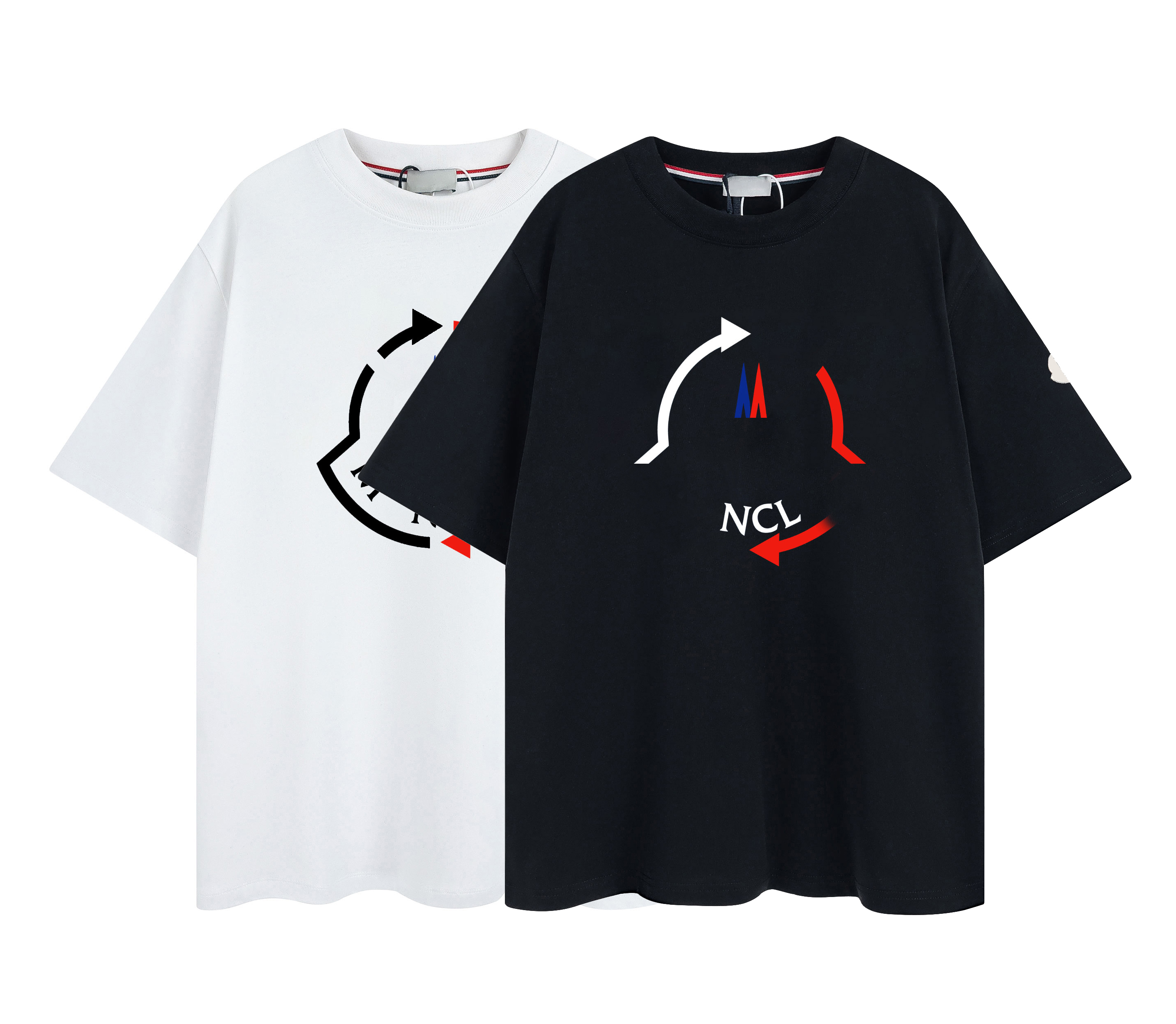 

Designer High Quality Men's T shirt Fashion Street Brand Pattern Monclair Couple tee 100% Cotton Embroidered Emblem Breathable Polo Shirt EU Size S-XL V4, High quality 1