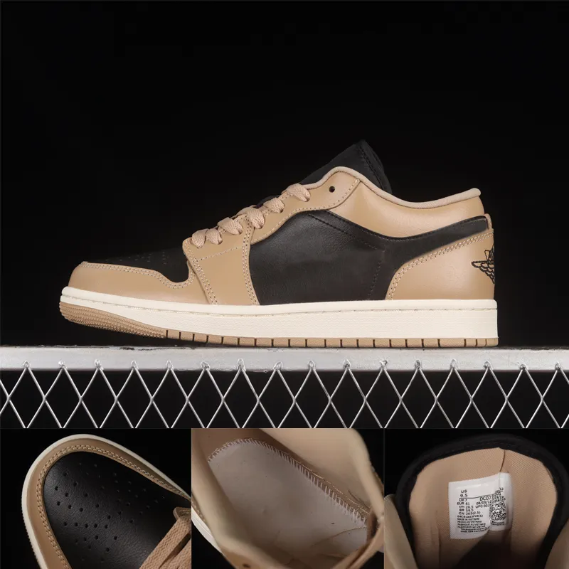 

Top Quality Mens Womens Basketball Shoes Low Desert Black Sail Men Women Designers Sports Sneakers Trainer Shoe