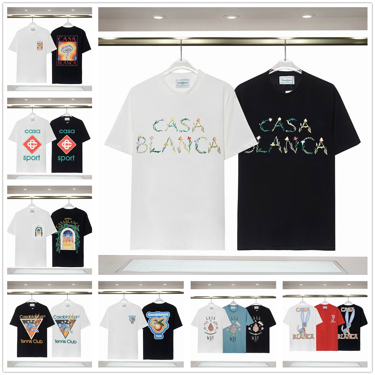 

23SS Fashion PAR AVION FLEUR TEE T Shirts Mens Panoramique T-Shirt Tees Apparel Tops Man Chest Letter Shirt Luxurys Clothing Street Shorts
