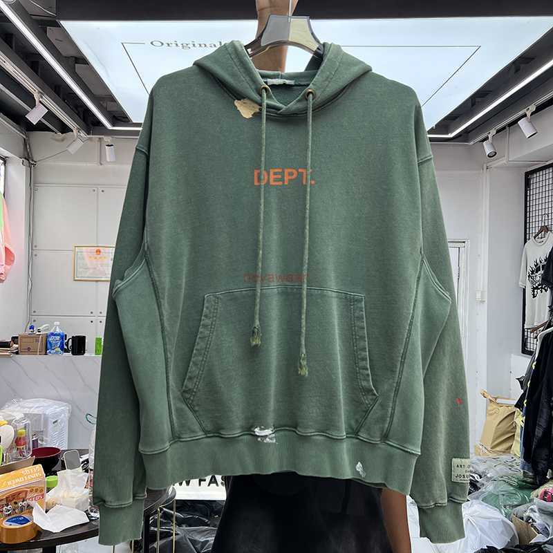 

Designer Clothing Hoodies Fashion Streetwear Galleryes Depts American Wash Old Speckle Graffiti Men's Women's Loose Pullover Hoodie Rock Sweatshirts Hip hop, Shipping fee