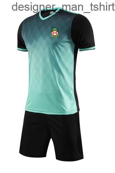 

Wrexham FC Men's Fast-Dry Soccer Tracksuit - Customizable Short Sleeve Jersey, Top and Shorts for Outdoor Sports Wholesale, No 2