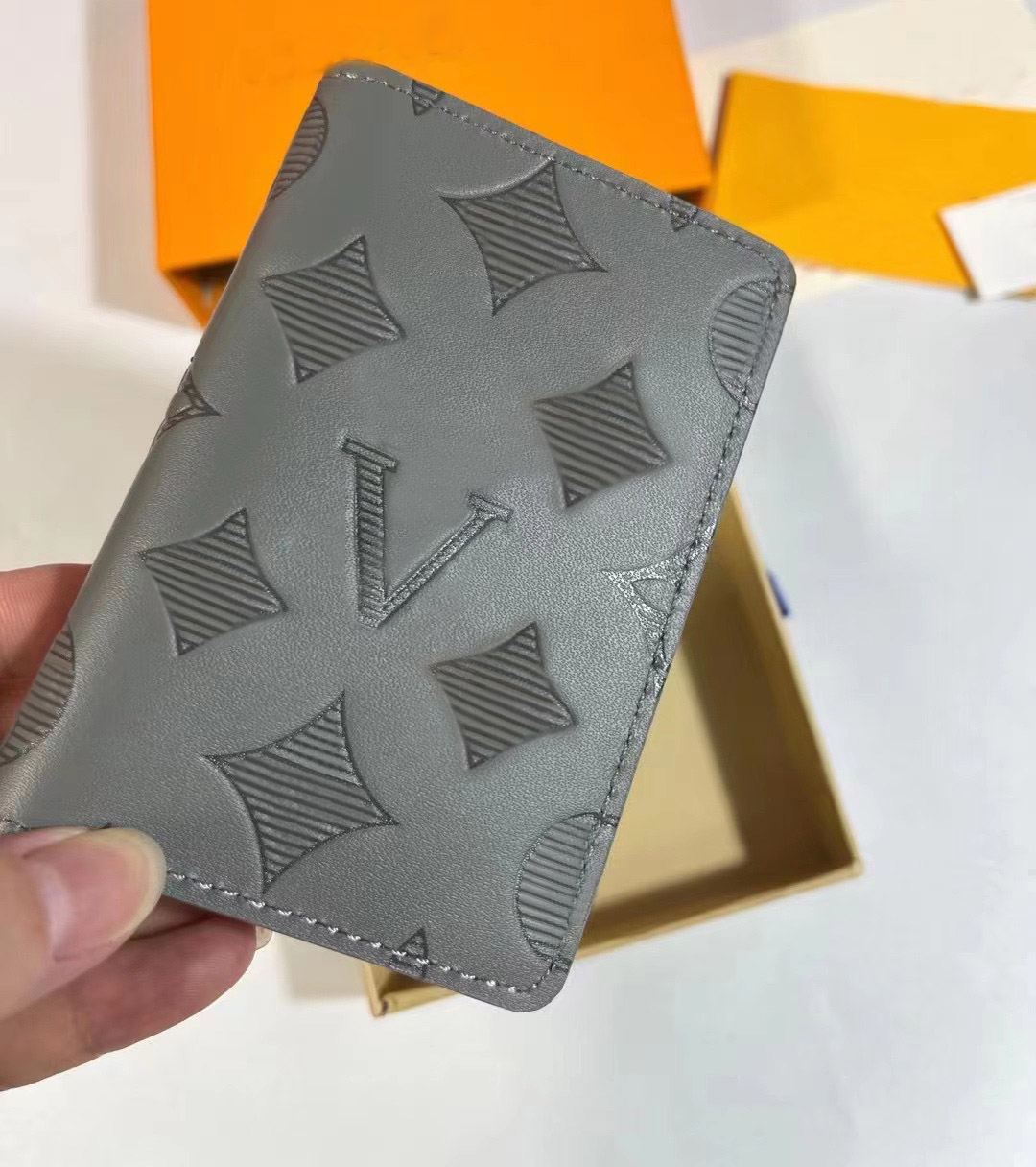 

Designer Shadow wallets luxury mens women purses flower letters credit card holders fashion short money clutch bags with original box high-quality, 62899#embossed monogrames