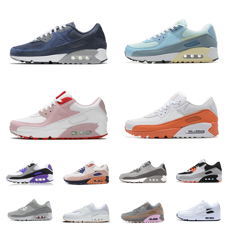 

Air 90s Casual shOes Max 90 Triple White Black Wolf Grey University Blue Leather Mesh Supernova Dust Grey Malt Camo Batman Valentines Day women mens trainers Sneakers, Shoe lace