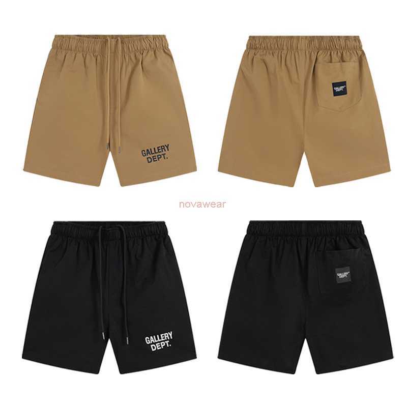 

Designer Clothing Fashion pant Galleryes Depts New Basic Letter Printed Shorts Cotton Casual Pants Summer Loose Capris Couples Joggers Sportswear Hip hop Streetwe, Black