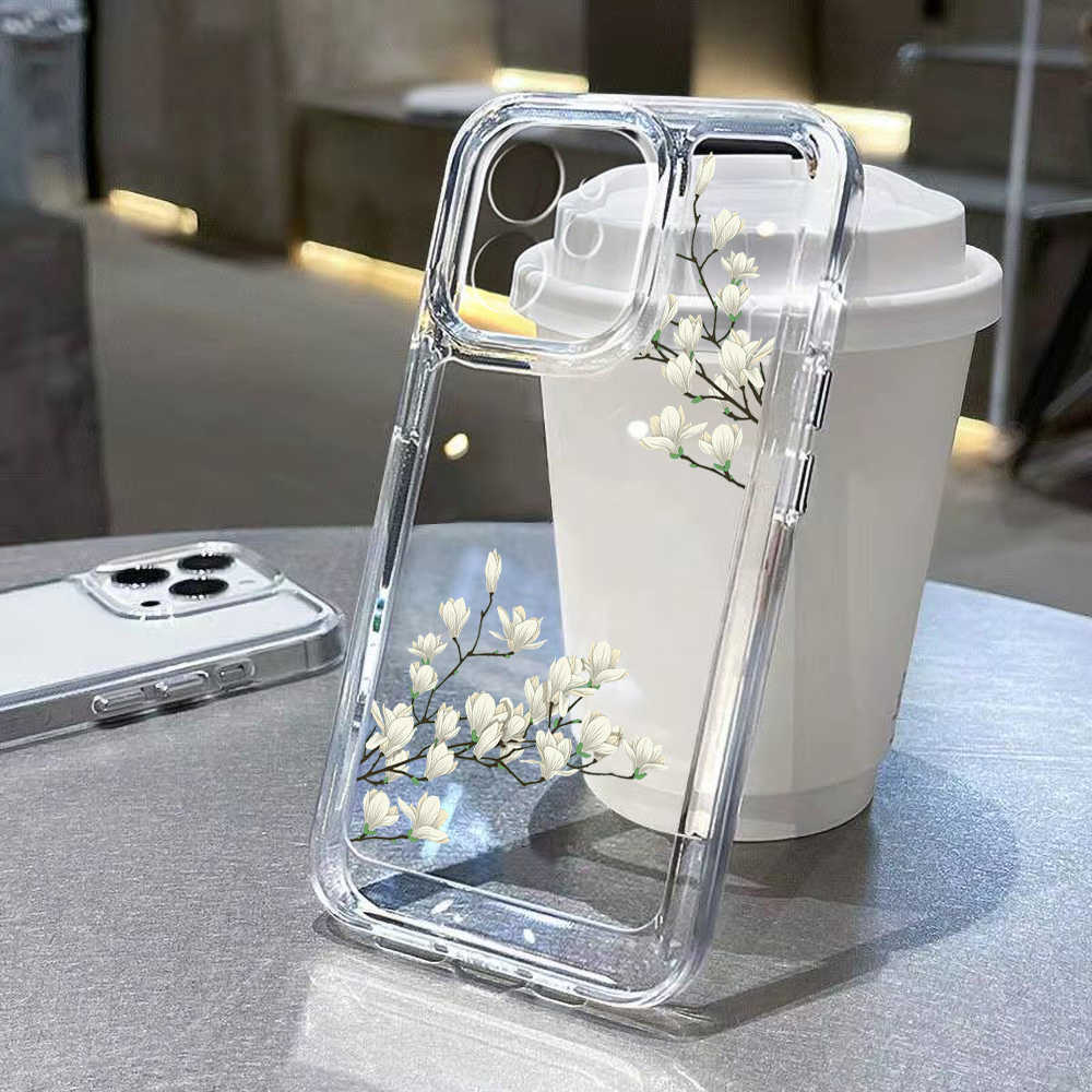 

Cell Phone Cases A54 Flower For Samsung A53 5g A52 A52S A33 A34 S22 S23 Ultra S20 FE S21 A32 A72 A51 A71 A73 Clear Cover W0426, U136