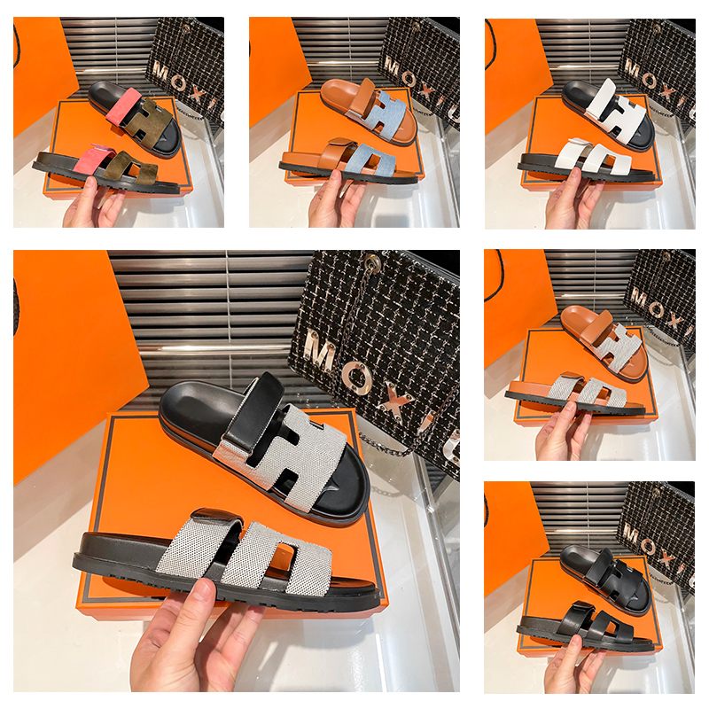 

Classic Designer For Womens Femmes Sandles Slippers Soft Sole Ladies Oran Slipper Slides Leather Flat Mules Luxury Platform Pantoufles Flats Sandle size 35-41, Color 5