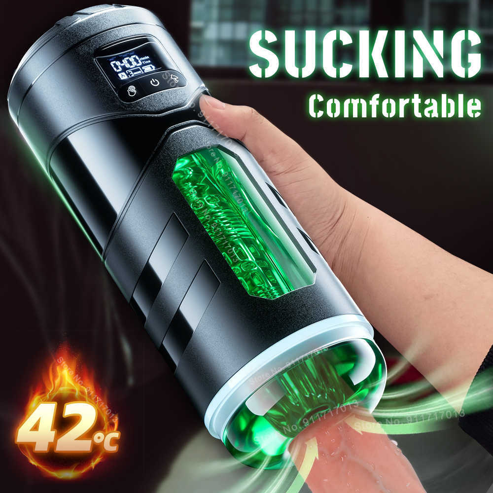 Realistic Vagina Perfect Partnert Massager Masturbator Sex Toy Automatic Male Cup Sucking Vibration Blowjob Masturbation Real Heated Pocket Adult-image-861872753