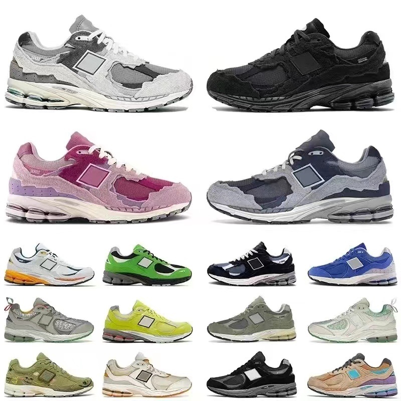 

2002R Casual Shoes B2002R designer shoes Mens Women Luxury Triple White Protection Pack Pink Rain Cloud Phantom Sea Salt Sail Designer Bowling Sneakers size 36-45, 12