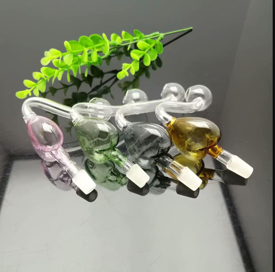 

Smoking Pipes New colored peach-heart pot and cigarette fittings Glass