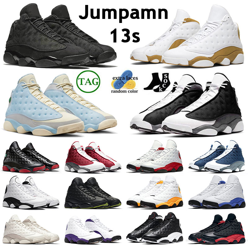 

2023 Designer trainers sports basketball shoe Jumpman 13s Black Cat Celestine Blue Black Flint Wheat French Blue Brave Blue Grey Toe Casual Fashion Sneakers, 36-47 celestine blue