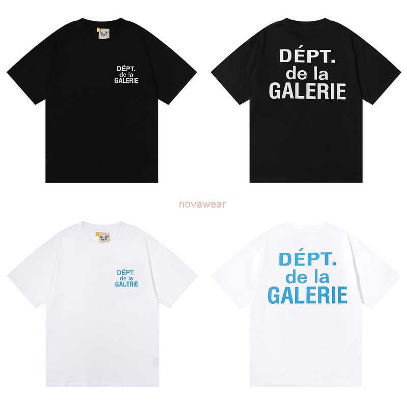 

Fashion Designer Clothing Tees Rock Tshirt American Trend brand Galleryes Depts Letter Printing Loose Short Sleeve Summer Men's Women's Casual Versatile T-shirt, Black