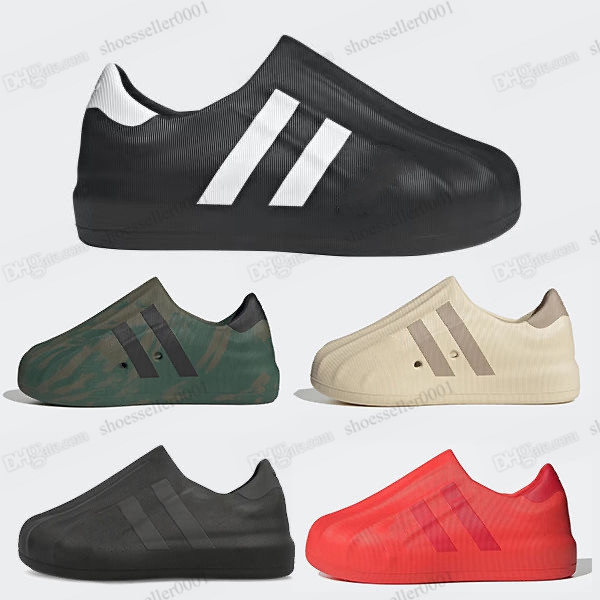 

2023 Adifom Cloud White Black Running shoes for men women Designer Fashion Classic Shell Head slip on clogs Couple Skate Shoe Sneakers size 36-45