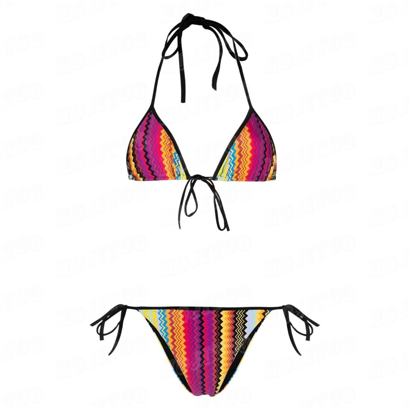 

Geometric Pattern Swimwear Women Bikinis Beach Push Up Ladies Swimsuit Vacation Style Bathing Suits Underwear, #2314