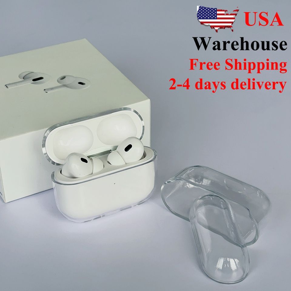 

For AirPods Pro 2 Headphone Accessories ANC Gen 2nd 3 3rd Generation Air Pods Wireless Bluetooth Apple AirPod Transparent Protective Charging Box Shockproof Cover