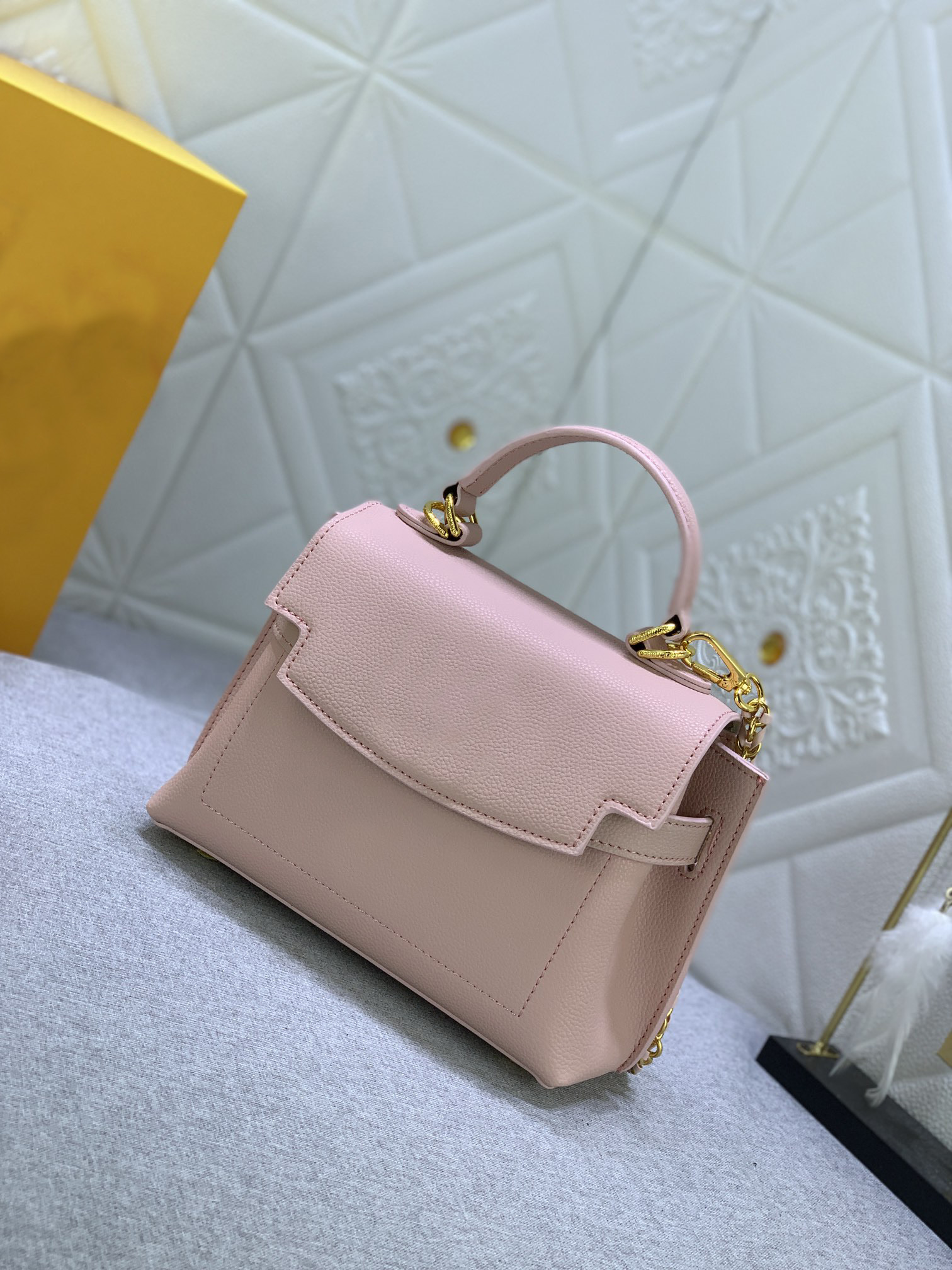 

Classic Tote Bag with Clutch MM Wild at Heart onthego Handbag Purse Women Fashion Genuine Leather Shoulder Bags multi pochette accessories Print M20997, White