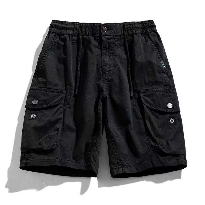 

2023 Men's Designer American Workwear Men's Shorts Summer Street Multi Pocket Shorts Loose Straight Sport Casual Cropped Cargo Pants S-3xl