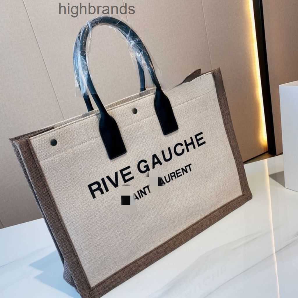 

Hands outlet Tote yslsbags Bag Dirt Designer and Tote Capacity Rive Gauche Abrasion Canvas Shopping Resistant 48-35 Travel BO18, Beige
