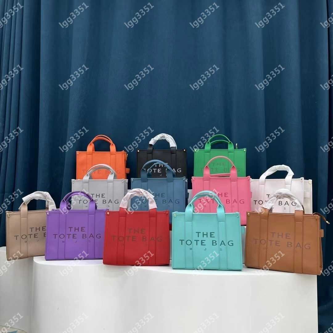 

2 Sizes The Tote Bag Designer Luxury Leather Handbags Single Shoulder Strap Women Crossbody Shopping Bags Marc Jacobs MJ Traveler Large Totes, Add box + dust bag