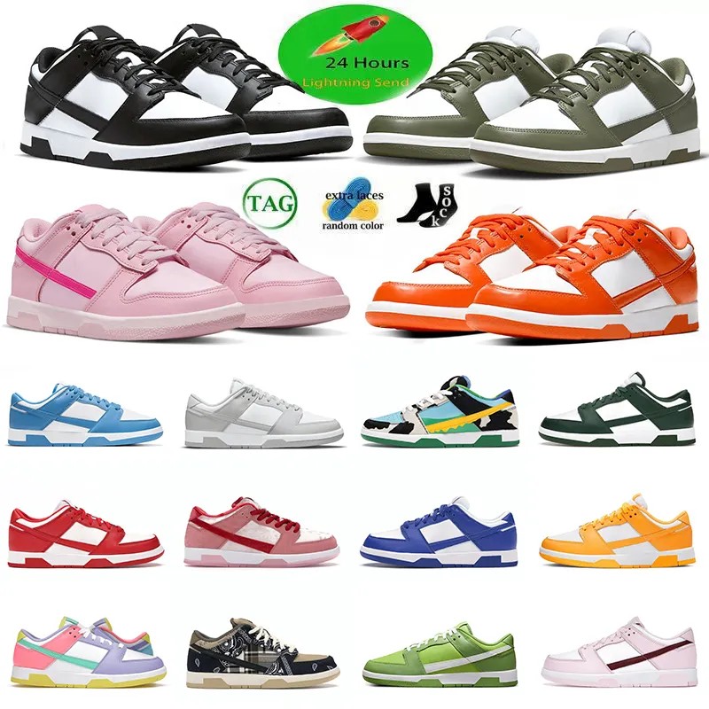 

2023 running shoes dunks low Panda triple pink Grey Fog Syracuse Team Green Medium Olive UNC Georgetown Malachite sail walking GAI sb sneakers trainers size 36-47