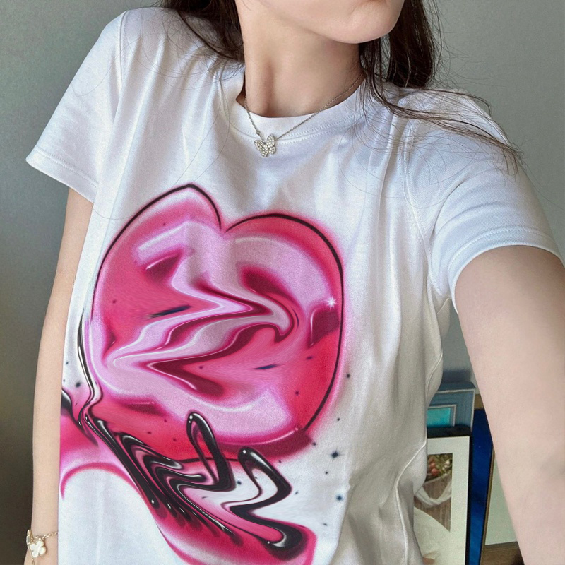 Fashion Clothing Dupe T shirt Casual Loose Short-sleeved Men's And Women's T-shirt Cotton luxury desgin summer-image-838409382