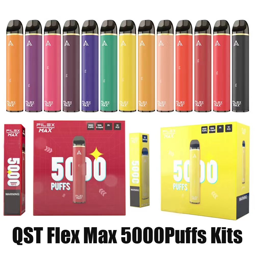 

Authentic QST VAPOR Flex Max puff 5000 Disposable Device Kit 5000 Puffs Prefilled 12ml Pod Vape Pen 100% Original VS Bar Plus