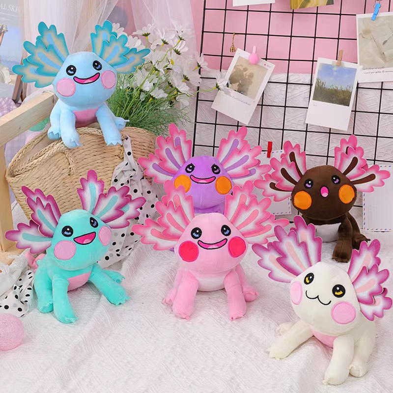 

Hot selling Axolotl Plus six color salamander doll children's gift salamander plush toy