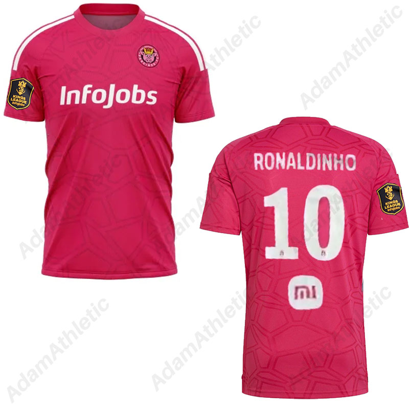 

Porcinos FC jerseys 2023 2024 Kings League RONALDINHO Porcinos football shirt CHICHARITO HUGO F. soccer jersey 23/24, 23-24 red