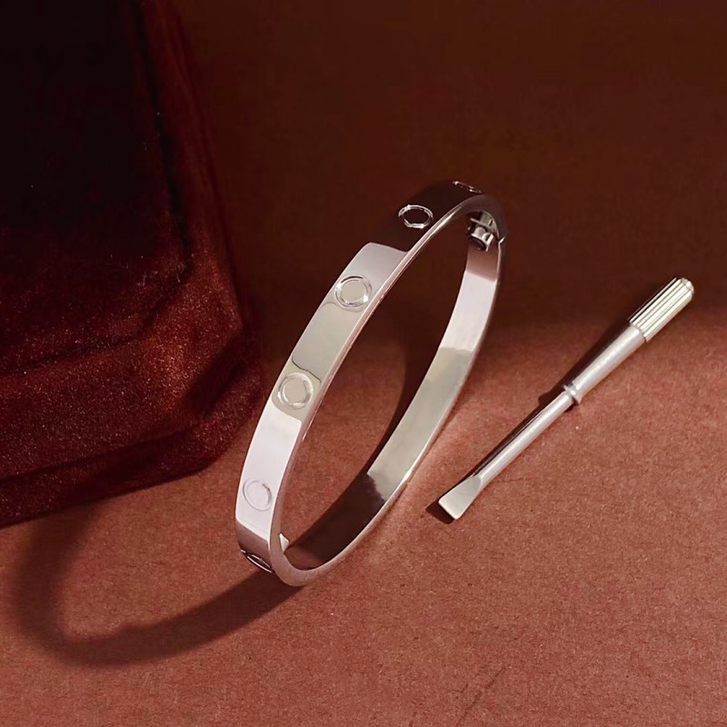 

Love Bracelet Designer Jewelry Gold Cufflinks Screw Bracelet Screwdriver Bracelet Titanium Steel brooch Silver Women and Men Party Gift with Box