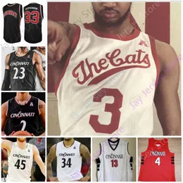 Basketball Jerseys  Bearcats Basketball Jersey NCAA College Robertson Twyman Van Exel Martin Patterson Kilpatrick Stephenson Jerem