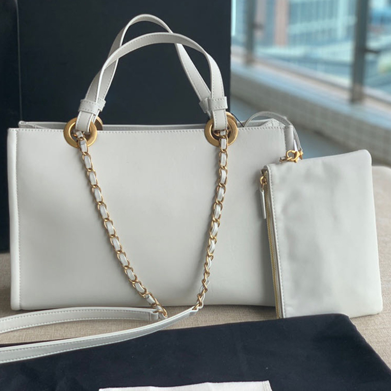 

Designer Tote Bag Luxury Shoulder Bag Handbag 34CM Genuine Leather Shopping Bag High Imitation Composite Bags With Box ZC187