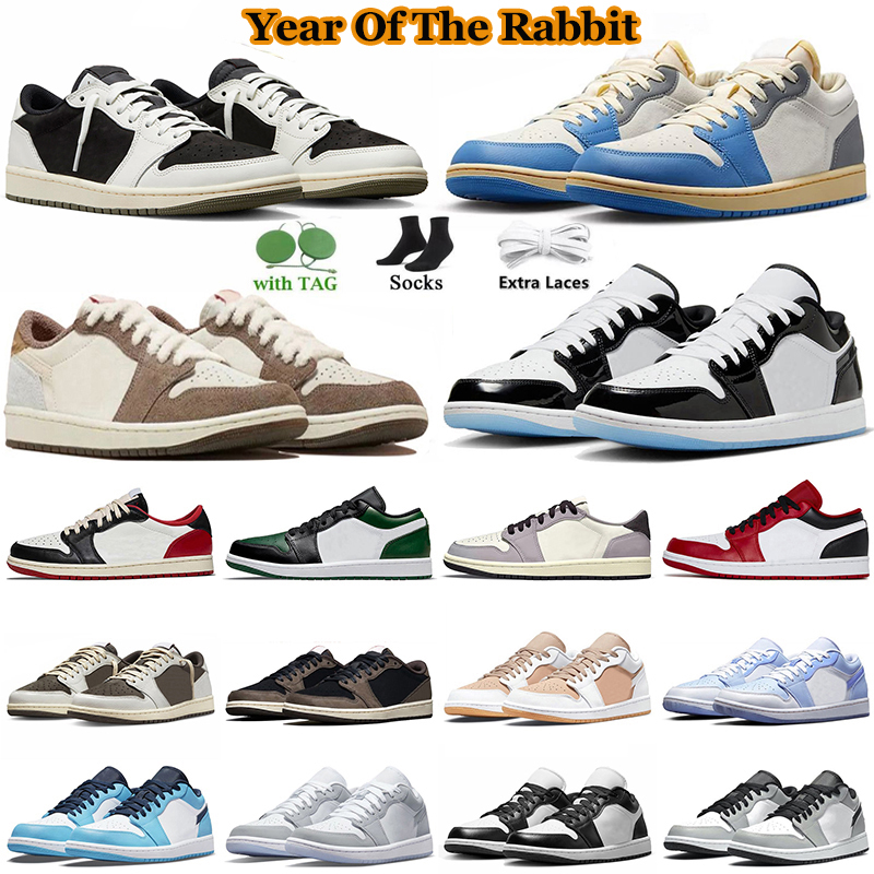 

Jumpman 1 low Panda 1s lows basketball shoes concord fragment Reverse Mocha Black Phantom Bred Toe dhgate men women trainers sports sneakers size 46, A28 tropical teal sandy beige 36-46