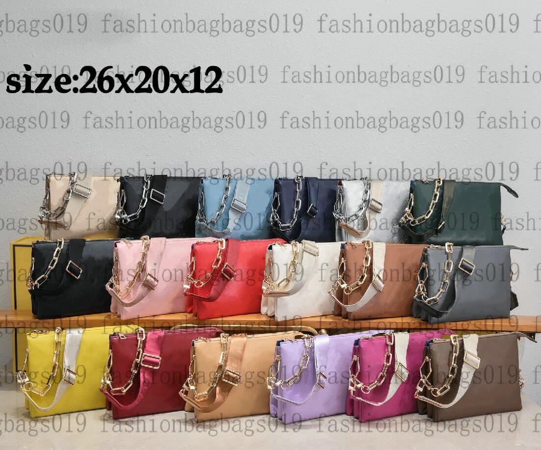 

M57790 COUSSIN leather crossbody Bags Luxury Women's mens Designer purses tote Messenger wallets square handbags Embossed two shoulder straps Chain Bag, 11
