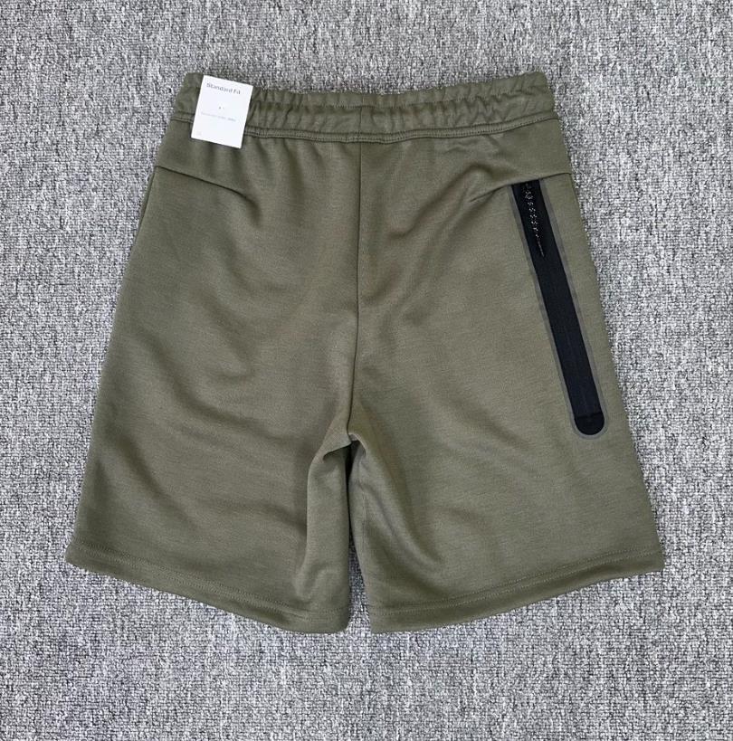 

tech fleeces shorts mens womens designers short letter printing strip webbing casual tracksuits clothes summer beach clothing techfleeces Reflective Zip shorts, White