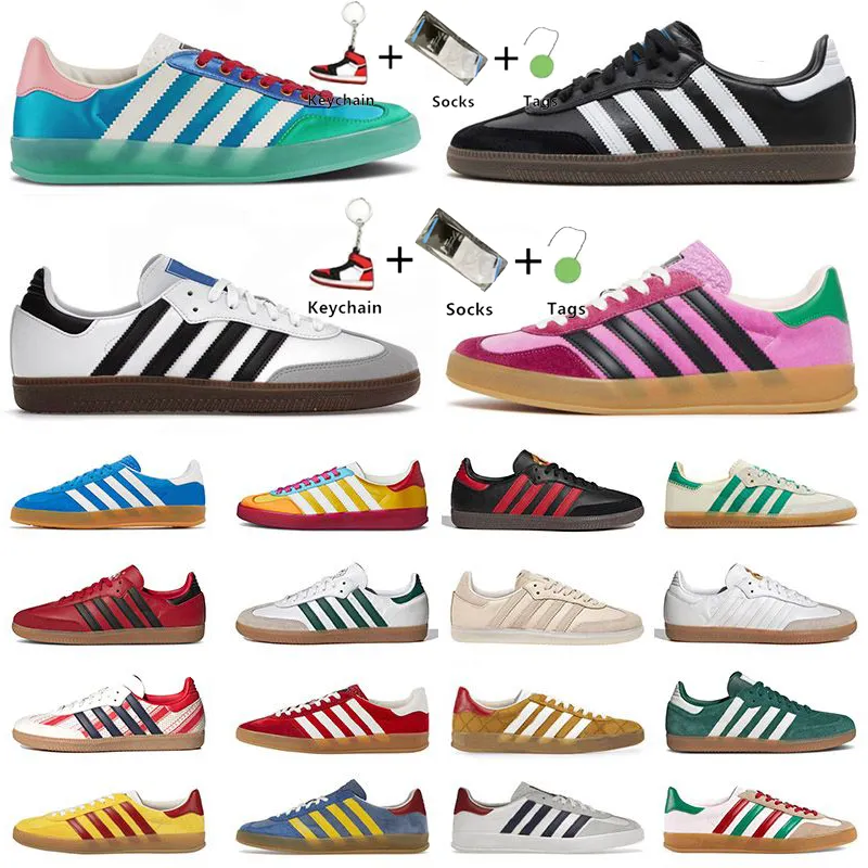 

Cheap Price Mens Womens Classic Pink Velvet Black Shoes White Gum Wales Original Samba Og Vegan Gazelle Casual designer shoes Bonner Cream G, #8