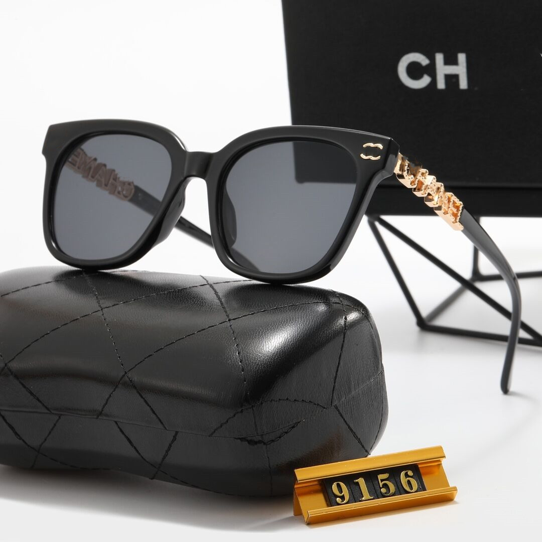 

Designer Sunglasses For Women Men Cat Eye Style Eyewear Special UV 400 Protection Letters Big Leg Double Beam Frame Outdoor Design High Alloy Women Sunglasses 9156